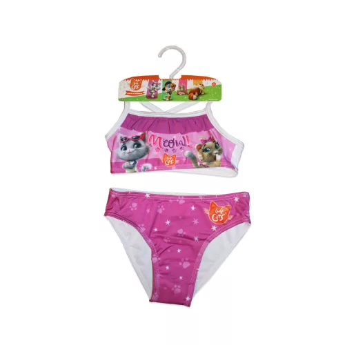 44 Cheeky cat two-piece swimsuit for girls - white - 104
