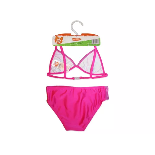 44 Cheeky cat two-piece swimsuit for girls - triangle top - pink - 116
