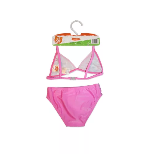 44 Cheeky cat two-piece swimsuit for girls - triangle top - pink - 110