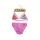 44 Cheeky cat two-piece swimsuit for girls - triangle top - pink - 98