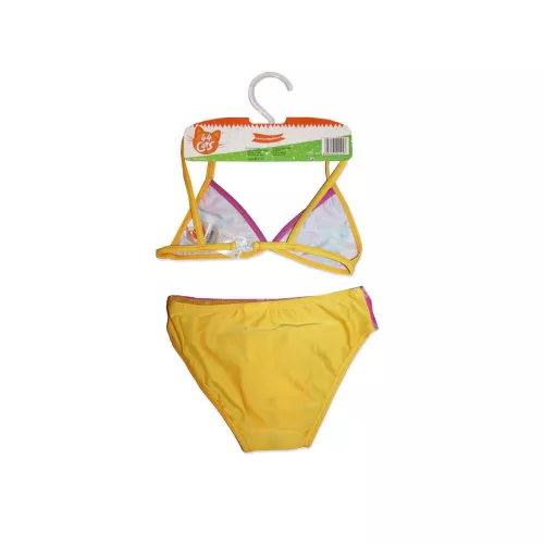 44 Cheeky cat two-piece swimsuit for girls - triangle top - yellow - 116