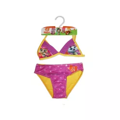   44 Cheeky cat two-piece swimsuit for girls - triangle top - yellow - 98