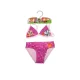 44 Cheeky cat two-piece swimsuit for girls - triangle top - light pink - 110