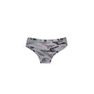 Women's two-piece camo print lingerie set - cotton sports lingerie - sports briefs-thick strap top - gray - M