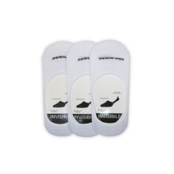   Pezzini unisex silicone secret socks - 3 pairs/pack - cotton secret socks - white - 39-42