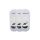 Pezzini unisex silicone secret socks - 3 pairs/pack - cotton secret socks - white - 39-42