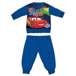   Disney Cars winter thick baby pajamas - cotton flannel pajamas - medium blue - 86