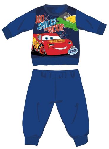 Disney Cars winter thick baby pajamas - cotton flannel pajamas - dark blue - 92