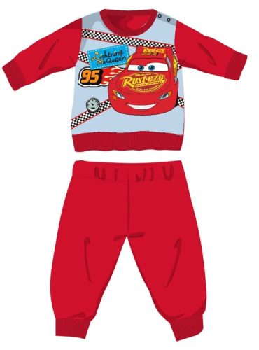 Disney Cars winter cotton baby pajamas - interlock pajamas - red - 92