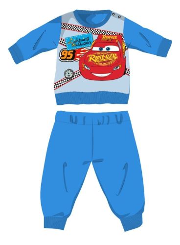 Disney Cars winter cotton baby pajamas - interlock pajamas - light blue - 92