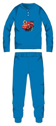 Disney Cars cotton flannel pajamas - thick winter kids pajamas - light blue - 98