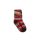 Non-slip children's plush socks - Cars - full plush - red-gray - 23-26