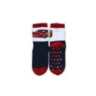 Non-slip children's plush socks - Cars - full plush - dark blue - 31-34