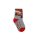 Non-slip children's plush socks - Cars - full plush - gray - 31-34