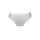Women's panties - with thick side panels - decorated with lace insert at the front - white - M