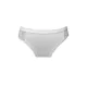 Women's panties - with thick side panels - decorated with lace insert at the front - white - M