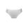 Women's panties - with thick side panels - decorated with lace insert at the front - white - XL