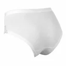 Women's panties - with thick side panels - decorated with lace insert at the front - black - XL