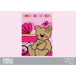 Enrico Coveri baby polar blanket - 90 x 120 cm - pink
