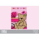 Enrico Coveri baby polar blanket - 90 x 120 cm - pink
