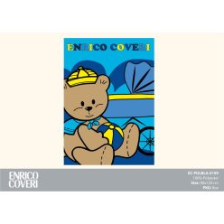Enrico Coveri baby polar blanket - 90 x 120 cm - blue