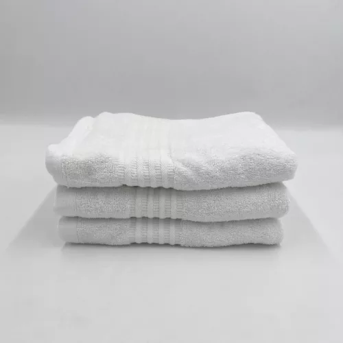 Fehér prémium szállodai minőségű törölköző 500GSM anyagból 50x100 cm