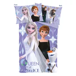   Frozen Let It Snow kids duvet cover set 100% cotton - 100*135cm + 40x60cm