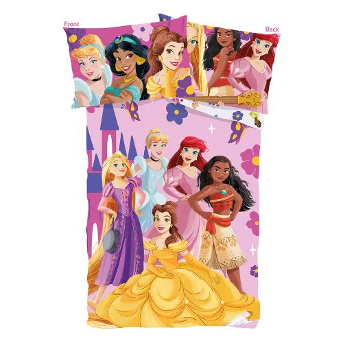 Disney Princesses kids bedding set 100% cotton - 100*135cm + 40x60cm
