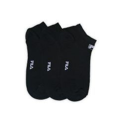   Fila unisex breathable secret socks - 3 pairs/pack - cotton secret socks - black - 35-38