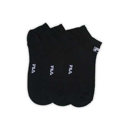 Fila unisex breathable secret socks - 3 pairs/pack - cotton secret socks - black - 35-38