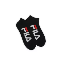   Fila unisex branded secret socks - 2 pairs/pack - cotton secret socks - black - 43-46