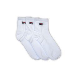   Fila unisex cotton socks - short ankle socks - 3 pairs - white - 39-42