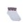 Fila unisex cotton socks - short ankle socks - ribbed cuff - 3 pairs - white - 43-46