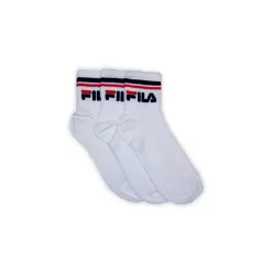   Fila unisex cotton socks - short ankle socks - ribbed cuff - 3 pairs