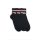 Fila unisex cotton socks - short socks - ribbed shaft - 3 pairs - dark blue - 43-46