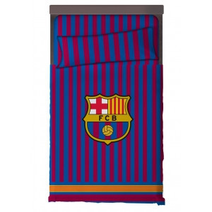 FC BARCELONA Bedding set 100% cotton, bedspread 180X270 + fitted sheet 105x200+25 + pillowcase 45X125