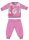 Flamingo winter cotton baby pajamas - interlock pajamas - pink - 86