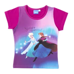   Frozen little girl short sleeve t-shirt - cotton t-shirt - burgundy_110