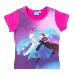   Frozen little girl short sleeve t-shirt - cotton t-shirt - pink_110