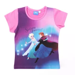   Frozen little girl short sleeve t-shirt - cotton t-shirt - pink_104