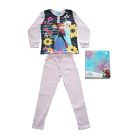 Thin long sleeve cotton kids pajamas - Frozen - striped - Jersey - light purple - 128
