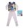 Thin long sleeve cotton kids pajamas - Frozen - striped - Jersey - light purple - 128