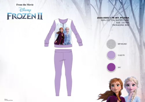 Winter cotton interlock children's pajamas - Disney Frozen