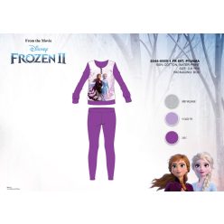   Winter cotton interlock children's pajamas - Disney Frozen - dark purple - 98