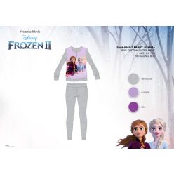   Winter cotton interlock children's pajamas - Disney Frozen - gray - 128