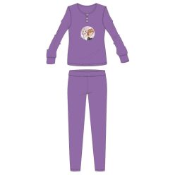   Disney Frozen cotton flannel pajamas - winter thick children's pajamas - purple - 98