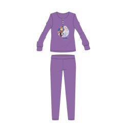   Disney Frozen winter cotton children's pajamas - interlock pajamas - dark purple - 128