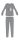 Disney Frozen winter cotton children's pajamas - interlock pajamas - gray - 122