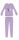 Disney Frozen winter cotton children's pajamas - interlock pajamas - light purple - 122