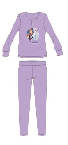 Disney Frozen winter cotton children's pajamas - interlock pajamas - light purple - 122